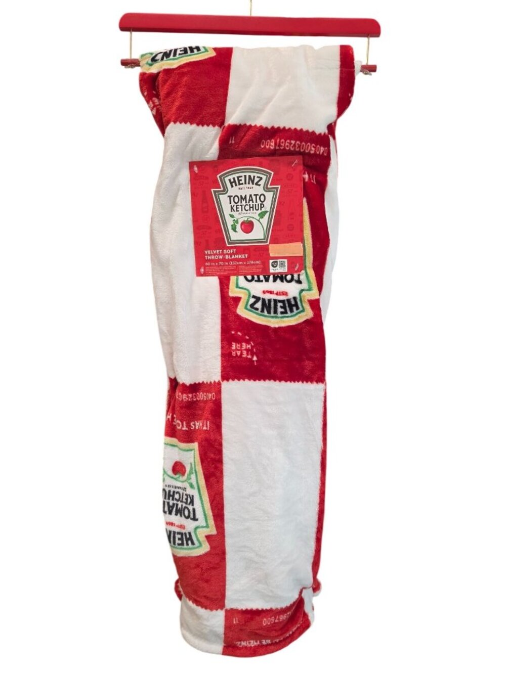 Heinz Ketchup Plush Throw Blanket
